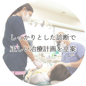 しっかりとした診断で正しい治療計画を立案